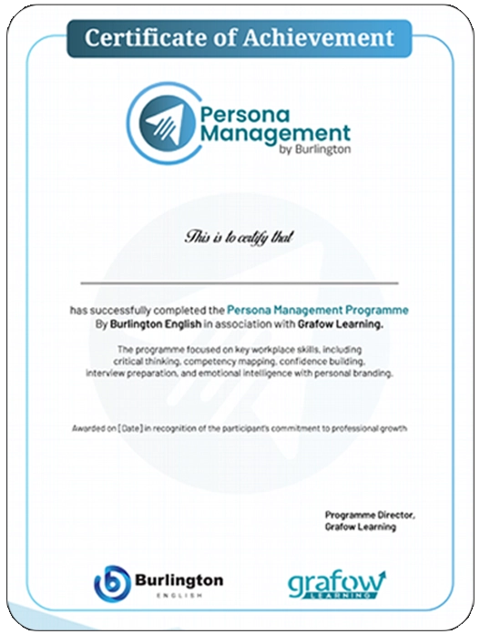 Persona certificate
